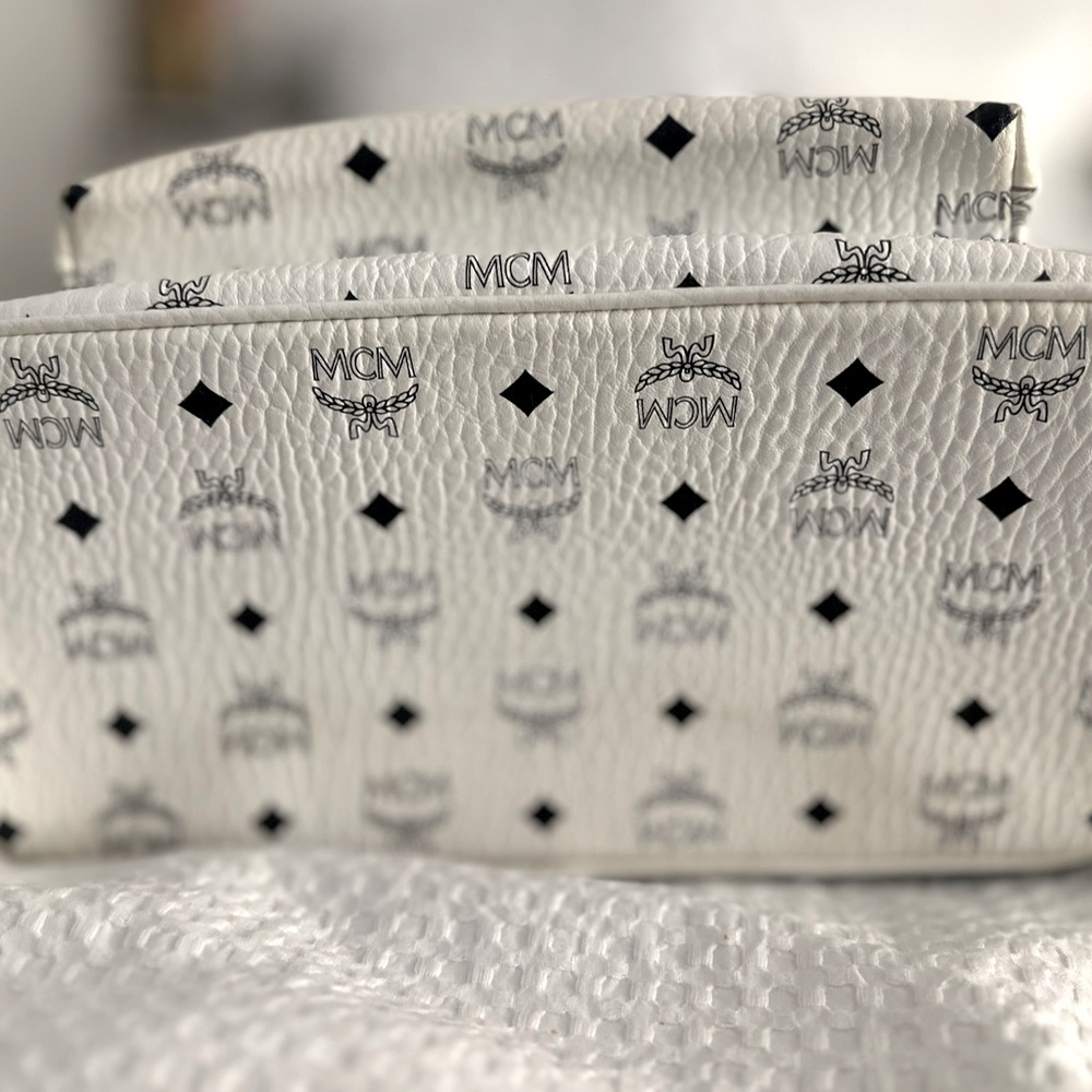 Mcm Authentic 2018 Large Backpack White - image 4